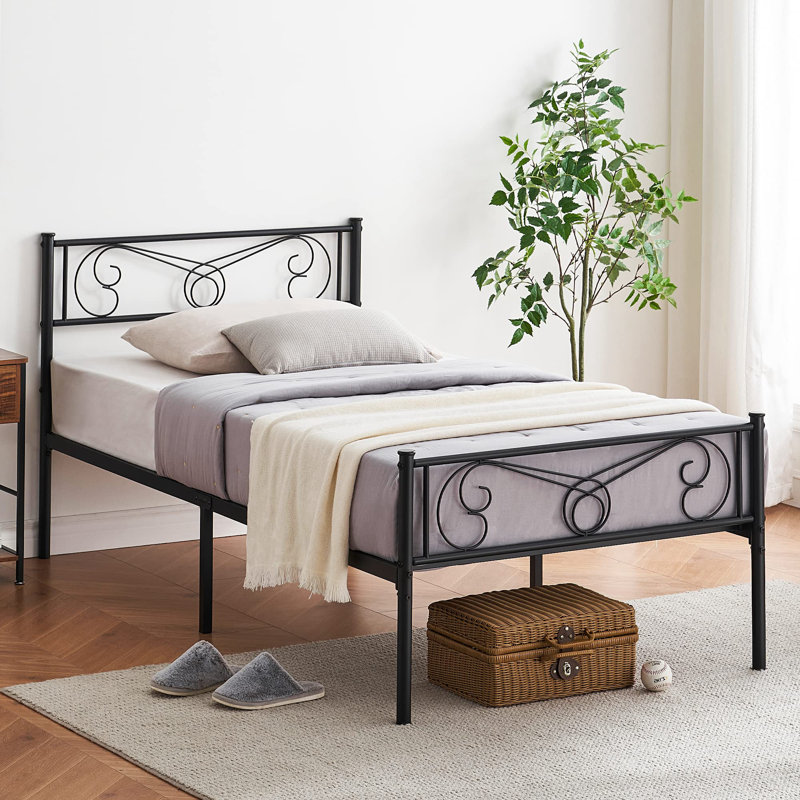 Winston Porter Metal Slat Bed Wayfair
